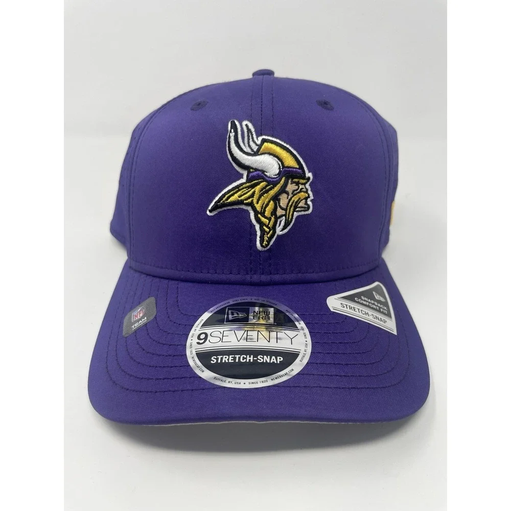 New Era Minnesota Vikings Snapback Hat 9Seventy Breathable Adjustable‎ Cap New